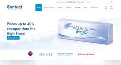 Desktop Screenshot of contactlenses4u.co.uk